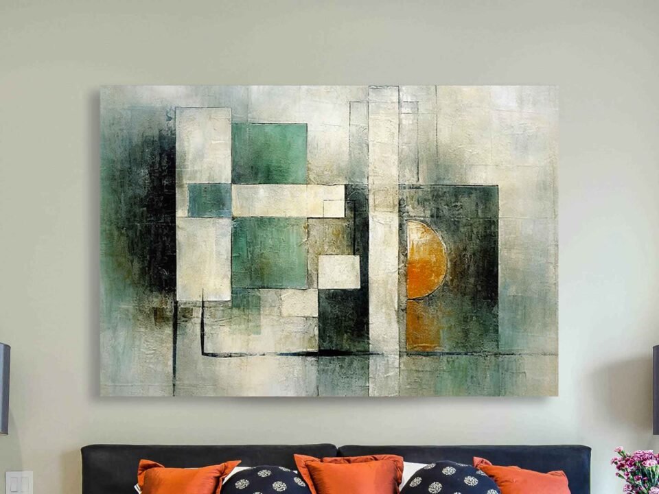 Golden and Grey Abstract Wall Art - Sleek Geometric Artwork - Elegant Wall Decor with Grey Accents. Add a touch of modern elegance with this *Golden and Grey Abstract Wall Art.* Featuring sleek geometric design and sophisticated grey accents, this framed print is perfect for creating a stylish and refined atmosphere in any space. 