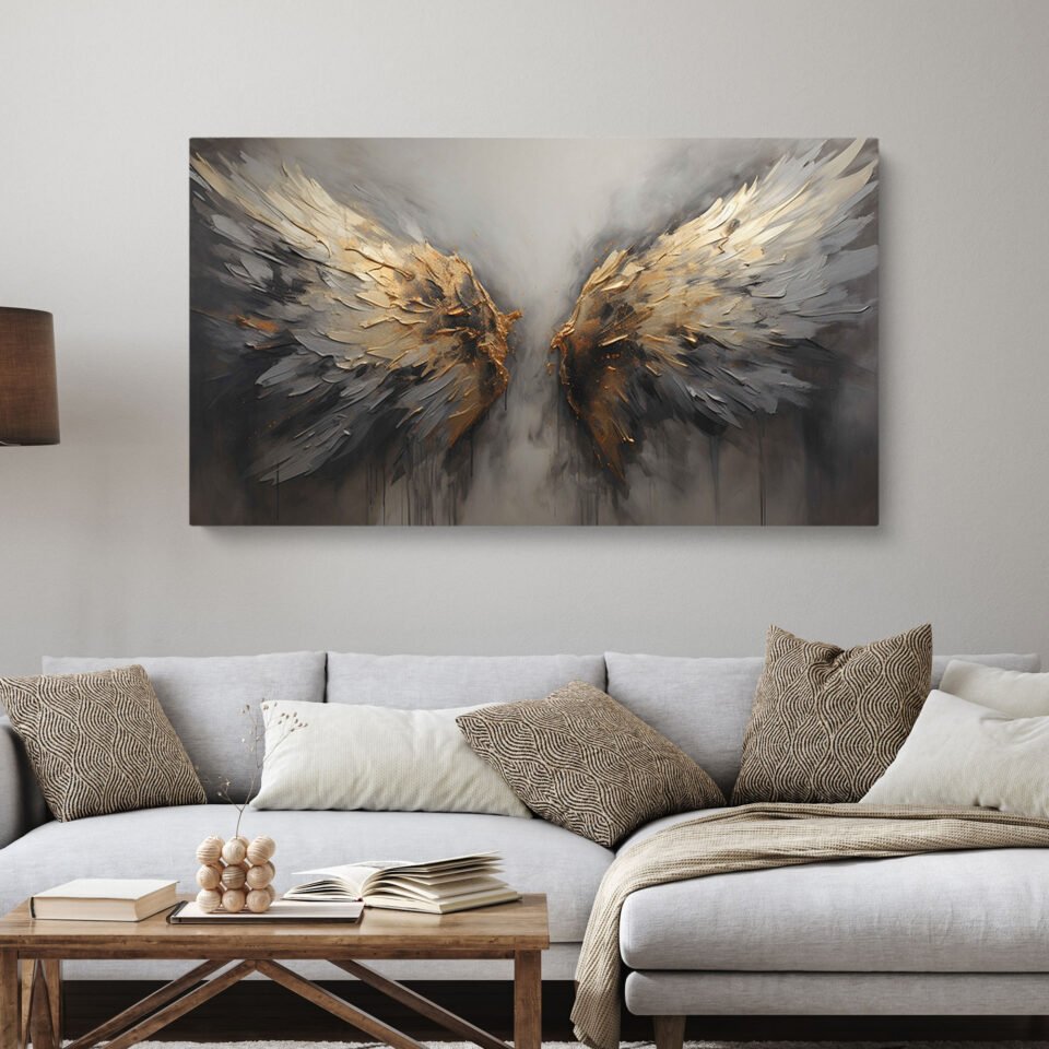 Angel Wings Spiritual Wall Art - Image 2
