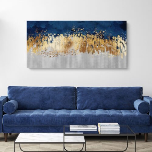 Luxury Abstract Geode Large Wall Art Print – Blue, Gold & Grey Canvas Wall Decor Enhance your space with this luxury abstract geode watercolour wall art print. Featuring a stunning blend of blue, gold, and grey tones, this canvas decor adds elegance and modern sophistication to any room. Perfect for contemporary and stylish interiors.