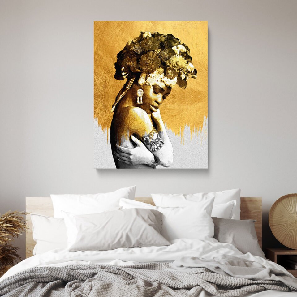 African Woman Canvas Wall Art - Image 4