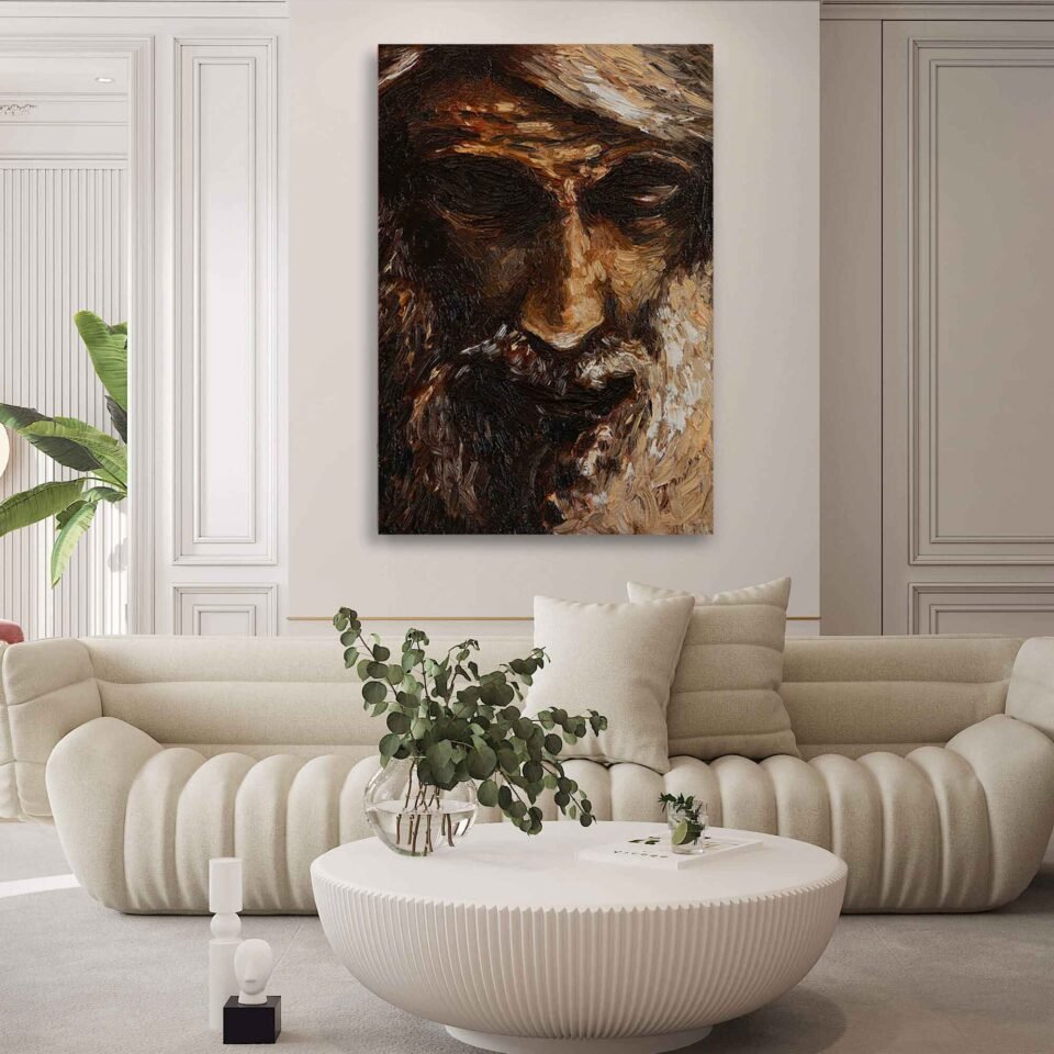 Grandfather Portrait Abstract Art - Image 4