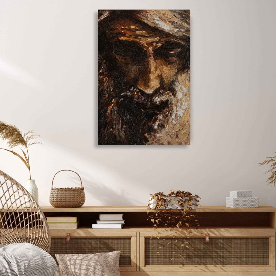 Grandfather Portrait Abstract Art - Image 2