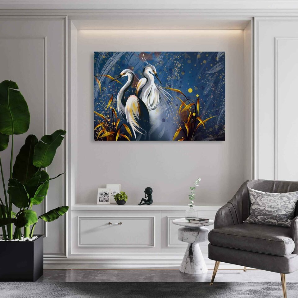Heron Duo - Large Wall Art - Image 4
