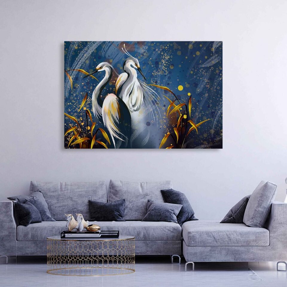Heron Duo - Large Wall Art - Image 2