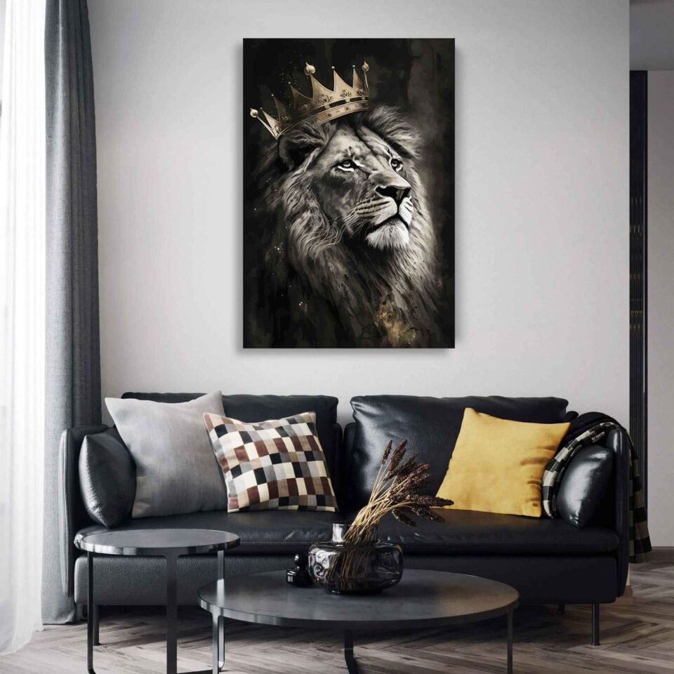 Majestic Lion King Wall Art - Image 4