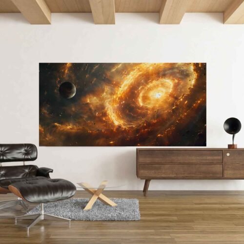 Black Hole Galaxy Canvas Wall Art – Stunning Cosmic Space Print for Universe Lovers Dive into the depths of the cosmos with this **Black Hole Galaxy Canvas Wall Art**. A mesmerizing space print capturing the beauty of the universe, perfect for astronomy lovers and modern home decor. Bring the mysteries of the cosmos to your walls!