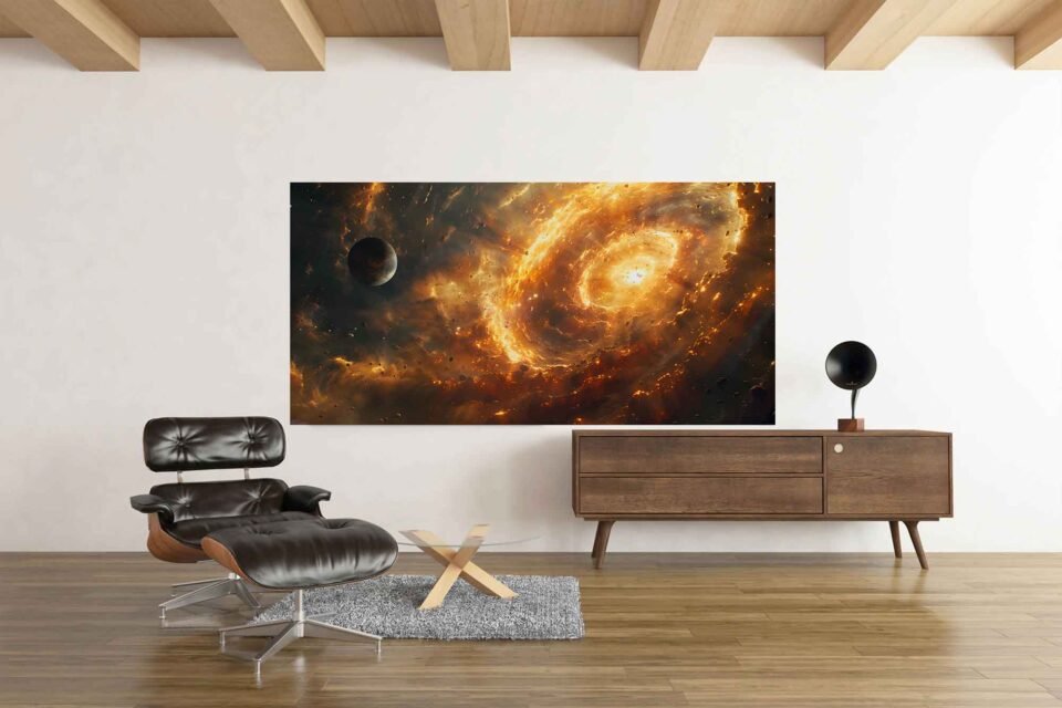 Black Hole Galaxy Canvas Wall Art – Stunning Cosmic Space Print for Universe Lovers Dive into the depths of the cosmos with this **Black Hole Galaxy Canvas Wall Art**. A mesmerizing space print capturing the beauty of the universe, perfect for astronomy lovers and modern home decor. Bring the mysteries of the cosmos to your walls!