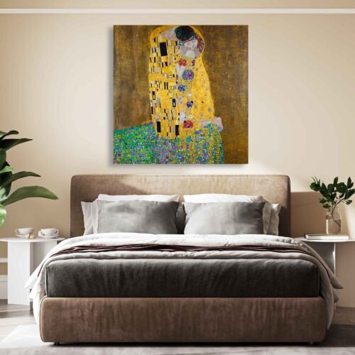 The Kiss Canvas Wall Art Prints – Gustav Klimt Artwork - Famous Painting Reproduction