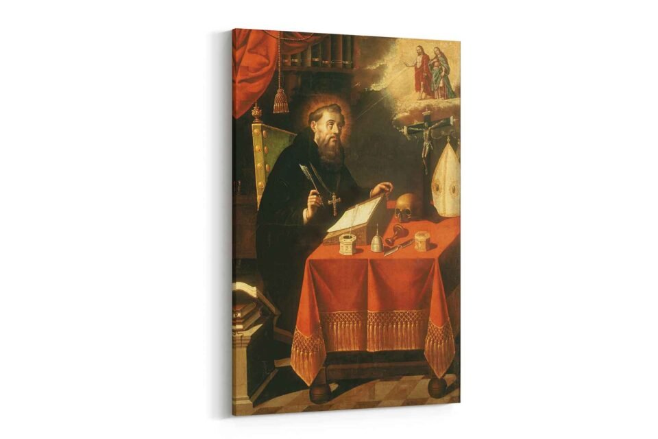 Saint Augustine Writing at His Desk - Image 3