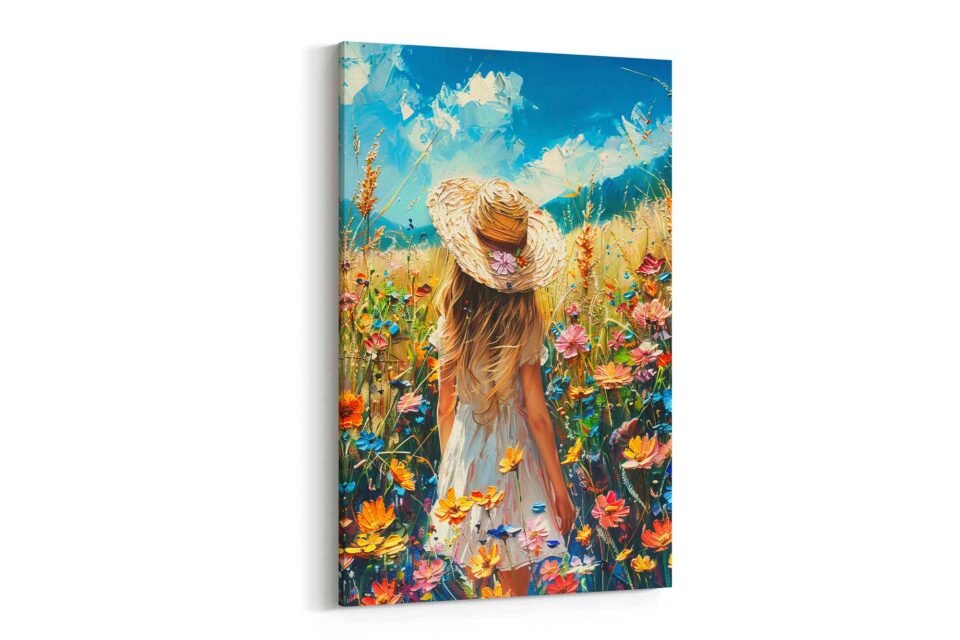 Whimsical Girl in Summer Meadow - Image 3