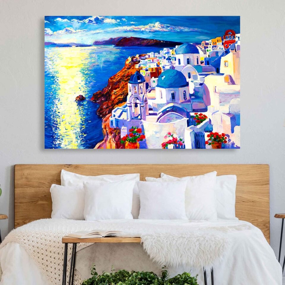 Santorini Sunset Wall Art - Image 5