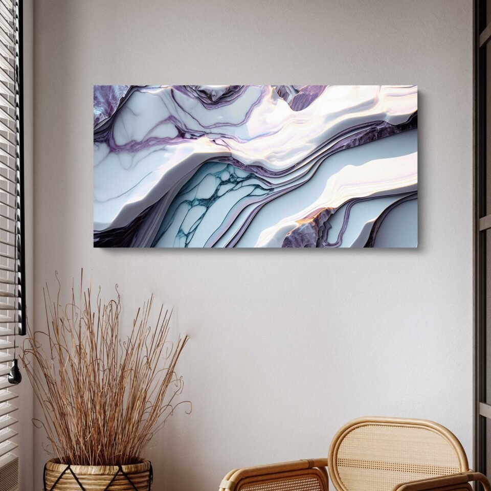 Purple Marble Abstract - Image 4