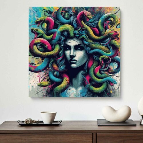Medusa - Greek Mythology - Canvas Wall Art Print