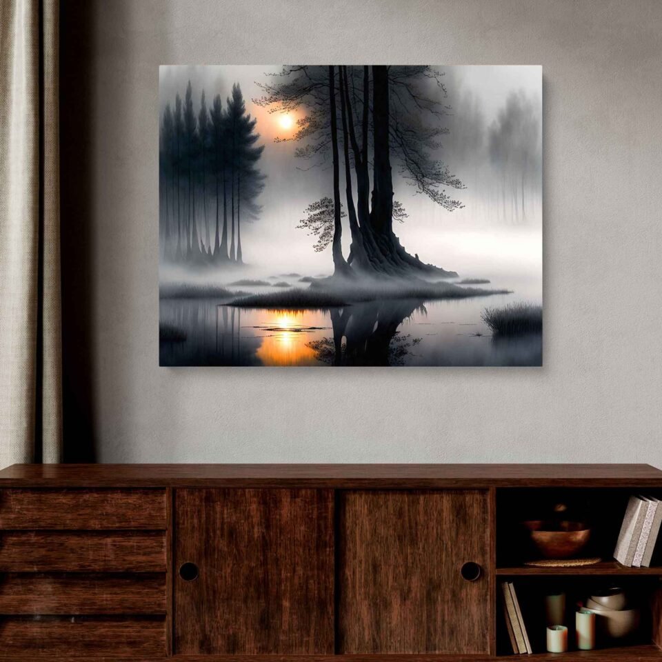 Ethereal Foggy Lake - Image 2