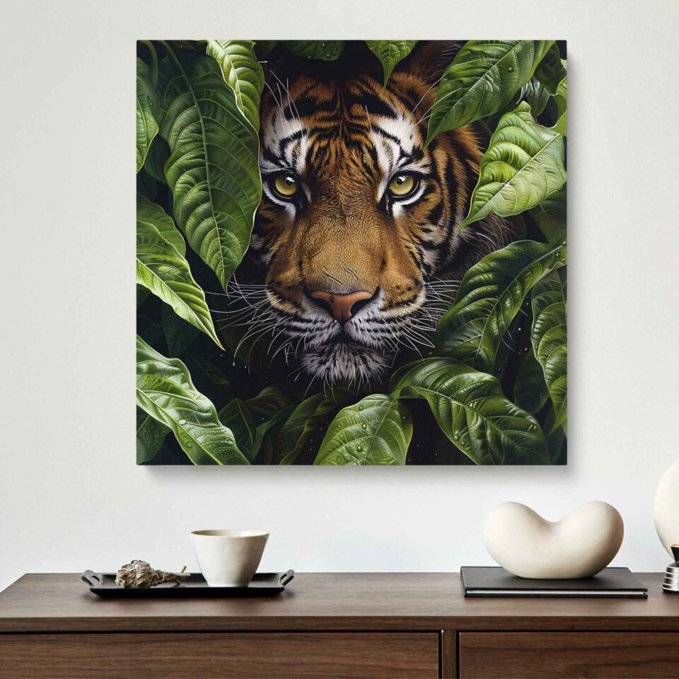 Tiger in Jungle - Art Print - Image 2