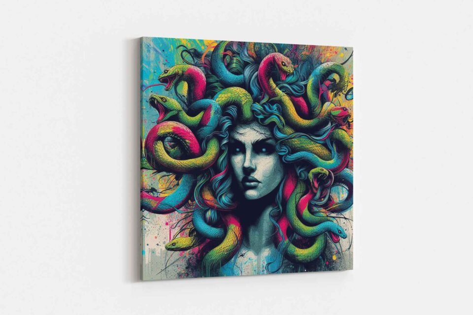 Medusa - Greek Mythology - Canvas Wall Art Print