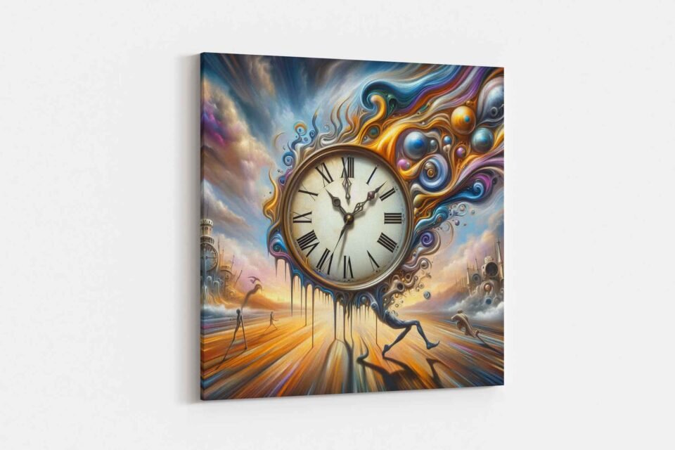 Surreal Time Distortion - Canvas Art Print