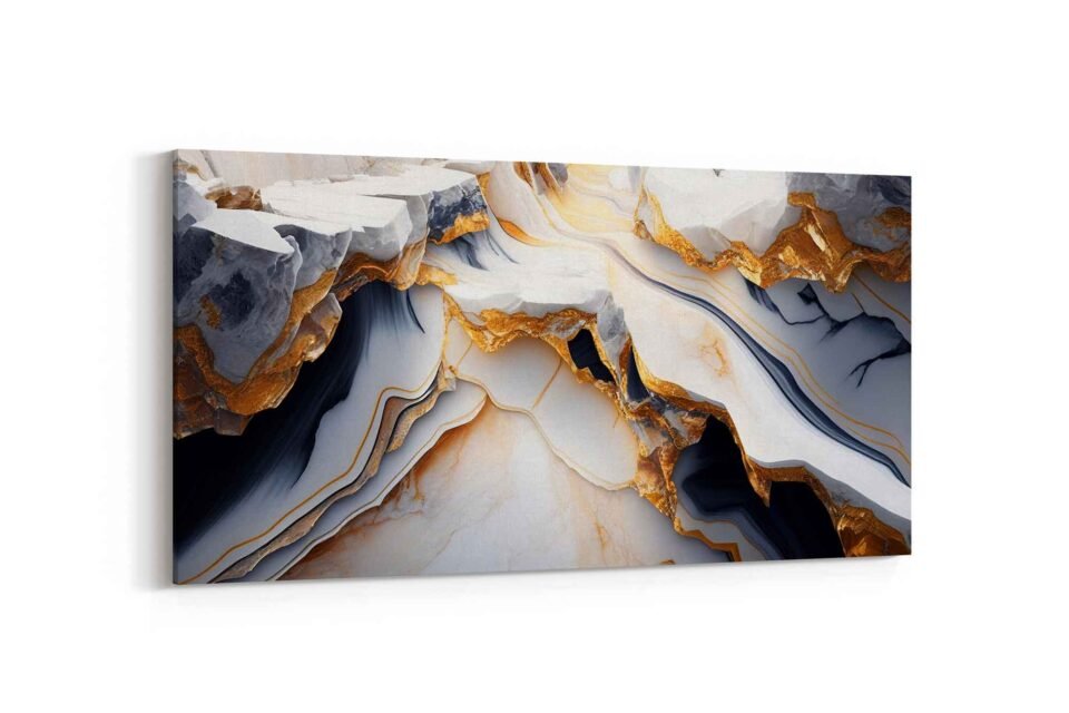 Abstract Gold - Vein Marble - Image 3
