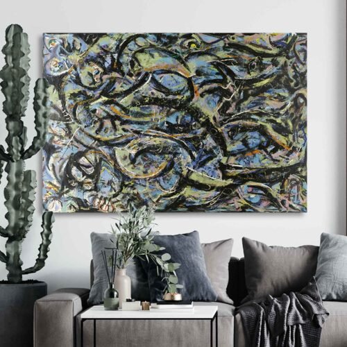 Gothic by Jackson Pollock - Abstract Art for Your Modern Gothic Home Decor - Pollock Style Canvas Art Prints
