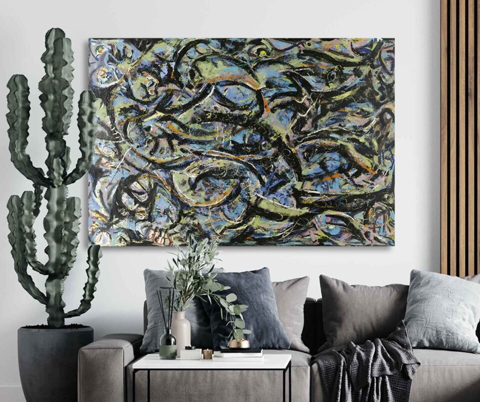 Gothic by Jackson Pollock - Abstract Art for Your Modern Gothic Home Decor - Pollock Style Canvas Art Prints