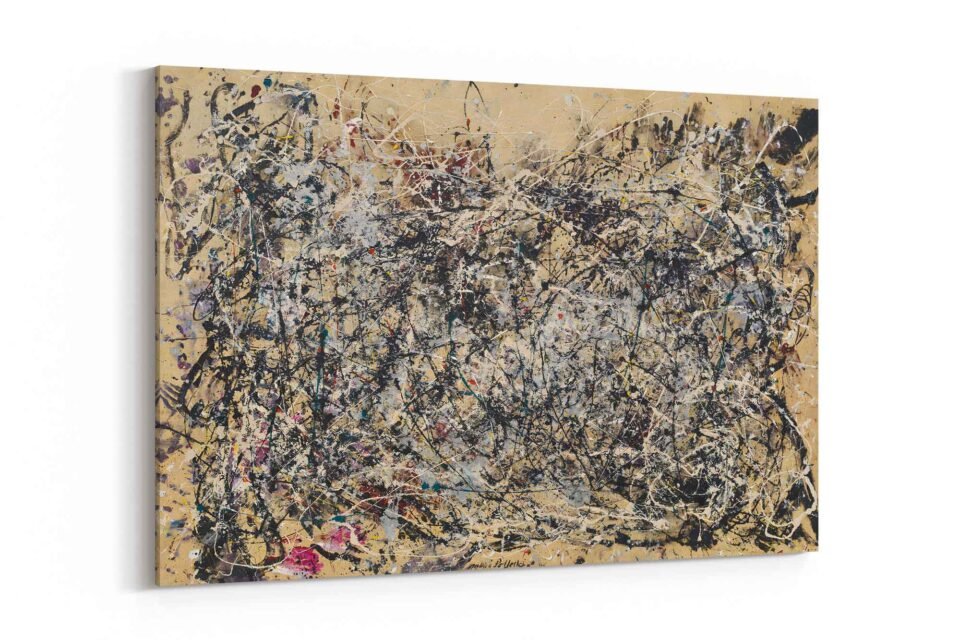 Neutral Tone Jackson Pollock - Image 2