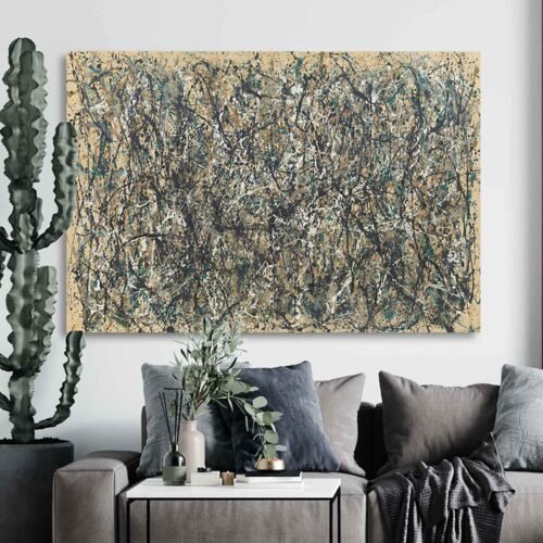 Abstract Pollock Art for Modern Homes - Instantly Elevate Your Decor