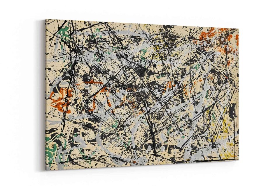 Vibrant Abstract Jackson Pollock - Image 2
