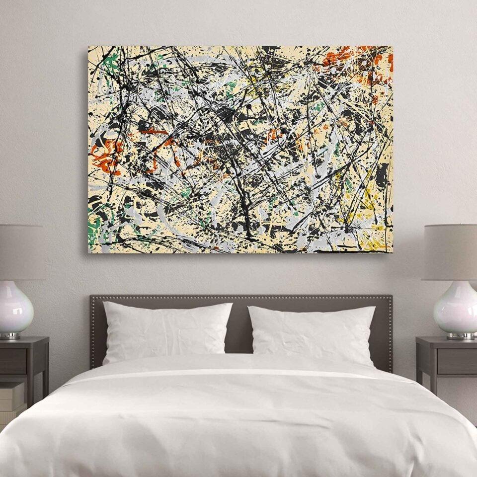 Vibrant Abstract Jackson Pollock - Image 3
