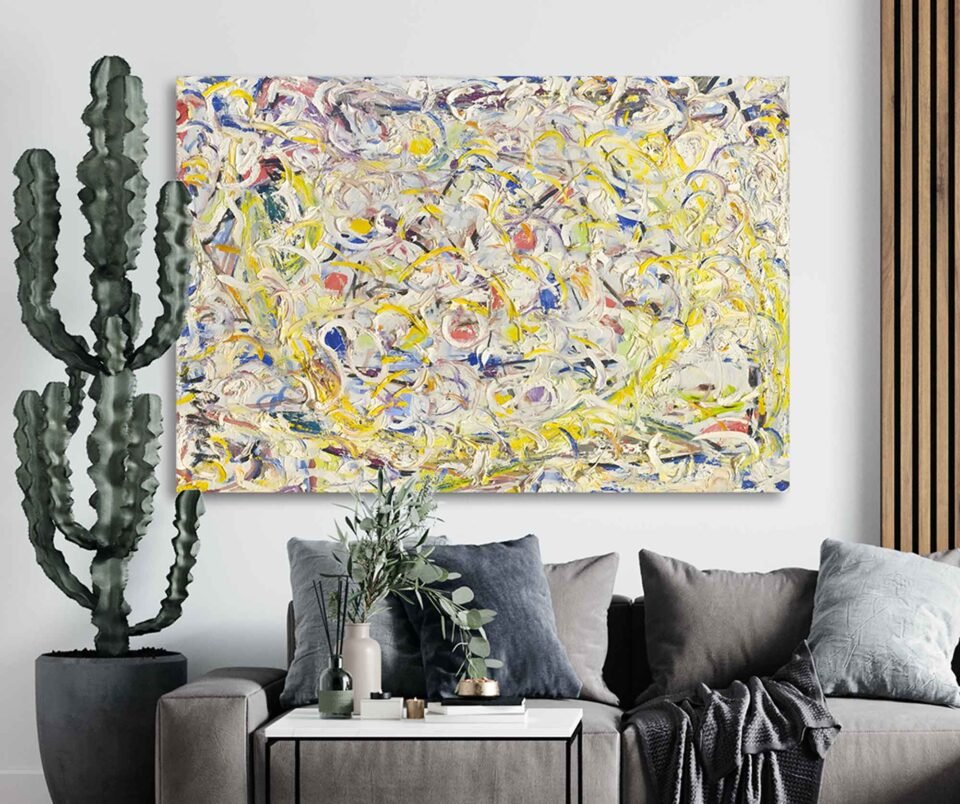 Shimmering Substance by Jackson Pollock - Abstract Art Print by Jackson Pollock - Elegant Home Decor Accent with Pollock Style