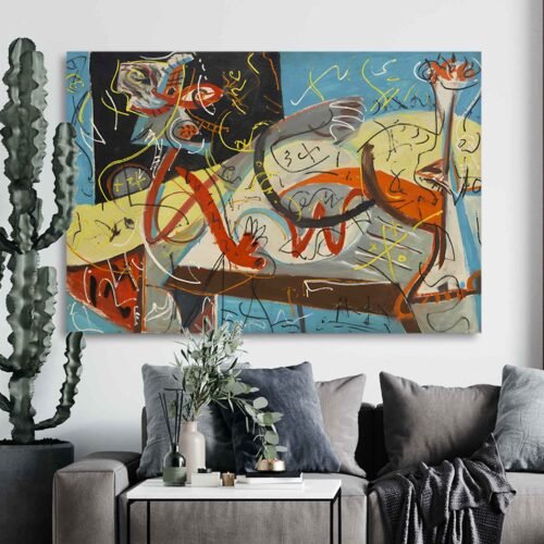 Stenographic Figure by Jackson Pollock - Pollock-Inspired Wall Art for Contemporary Homes
