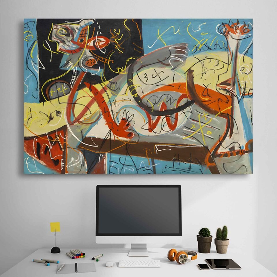 Stenographic Figure by Jackson Pollock - Image 4