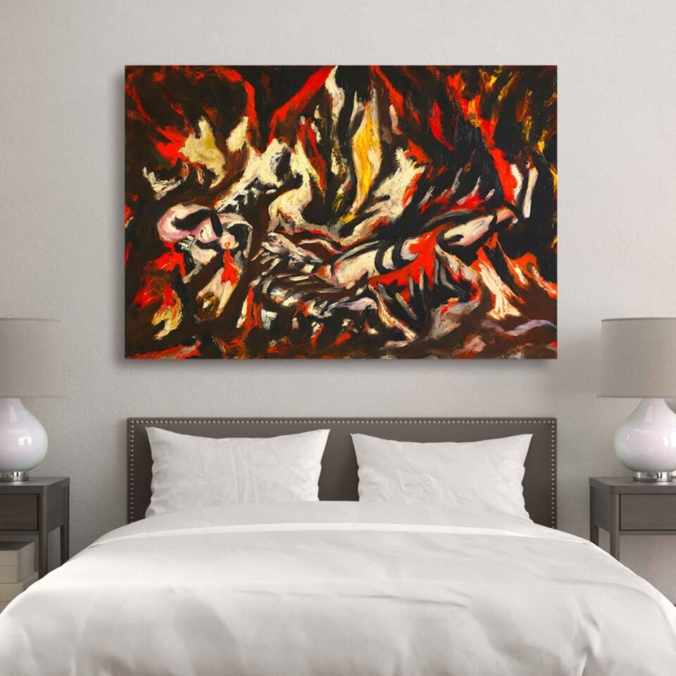 The Flame by Jackson Pollock - Image 3