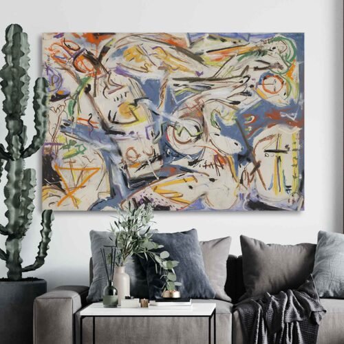 Jackson Pollock - 1945 Artwork - Dynamic Wall Art Prints for Contemporary Interiors