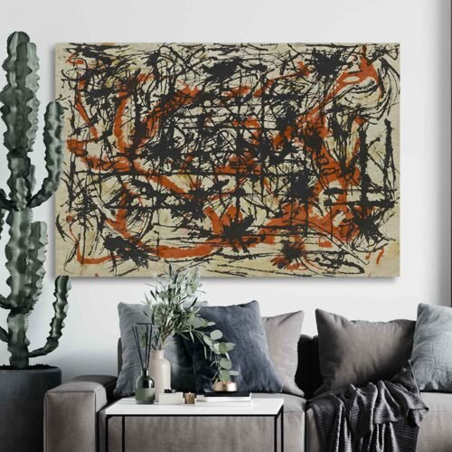 Jackson Pollock - 1953–54 - Vibrant Wall Art  - Unique Art Prints