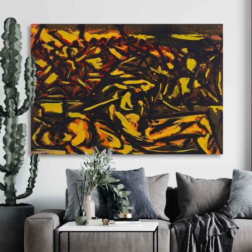 Jackson Pollock - 1938–41 Artwork - Expressive Abstract Canvas Art for Bedroom, Living Room, or Office Decor