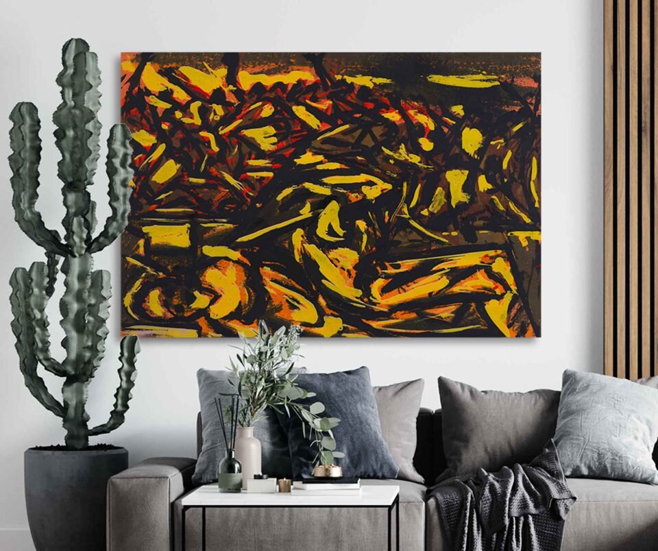 Jackson Pollock - 1938–41 Artwork - Expressive Abstract Canvas Art for Bedroom, Living Room, or Office Decor