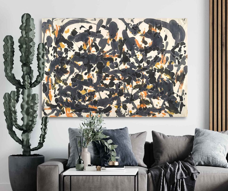 Jackson Pollock - 1951 Artwork - Contemporary Wall Hangings featuring Jackson Pollock's Art Prints