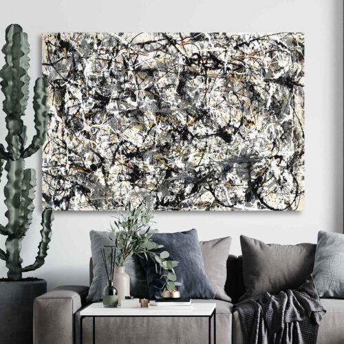 Cathedral by Jackson Pollock Canvas Art Prints for Living Room