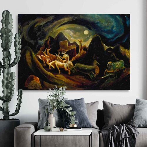Jackson Pollock Going West, 1934-35 Canvas Art Prints - Early Figurative Print