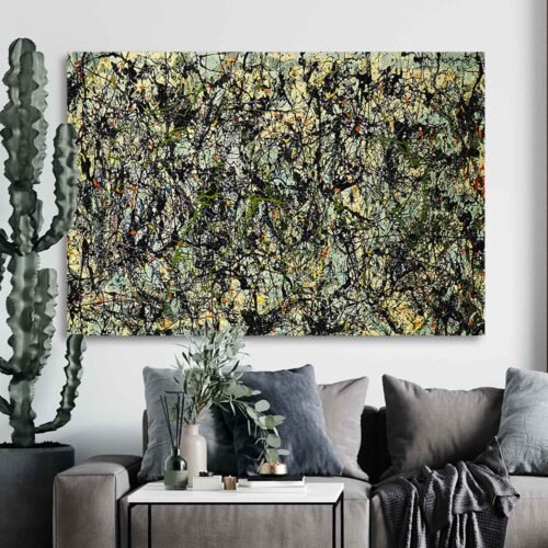 Lucifer-Artwork By Jackson Pollock - Framed Canvas Art Prints - Perfect for Stylish Home and Bedroom Decor
