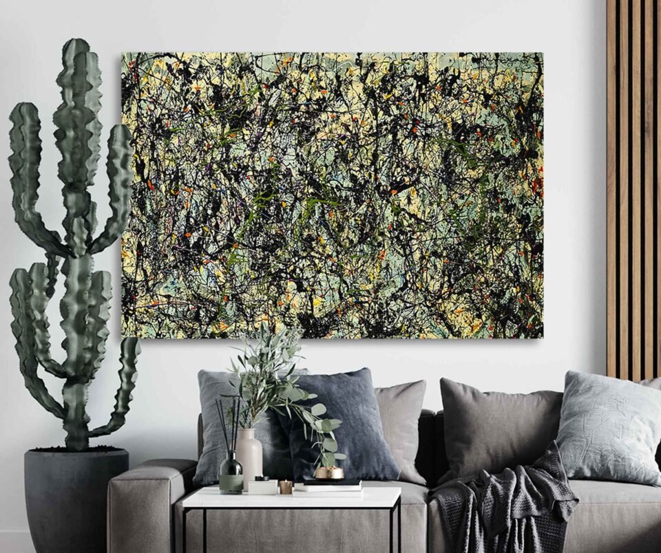 Lucifer-Artwork By Jackson Pollock - Framed Canvas Art Prints - Perfect for Stylish Home and Bedroom Decor