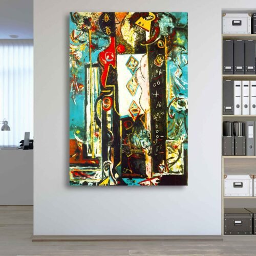 Male and Female by Jackson Pollock - Abstract Art Print for Modern Home Decor