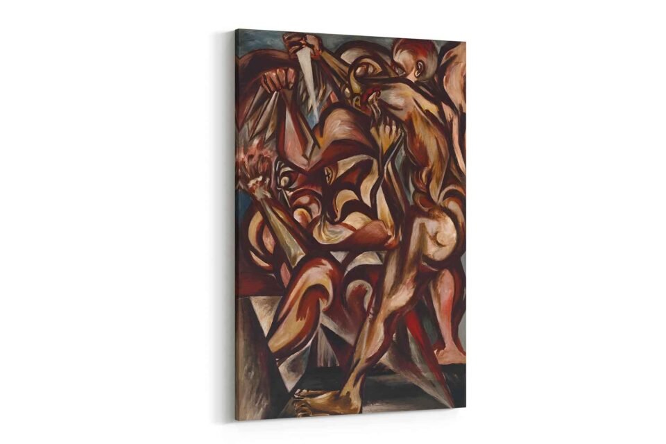 Man with Knife by Jackson Pollock - Image 2