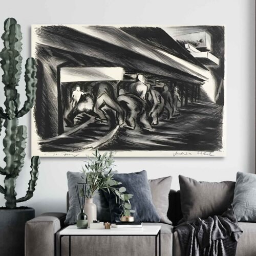 Miners by Jackson Pollock - Canvas Art Prints, Unique Home and Office Wall Art