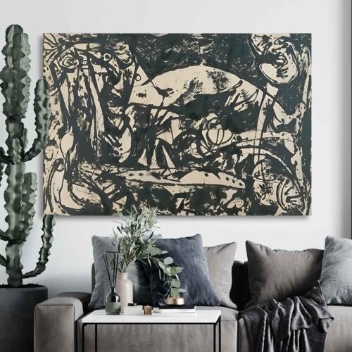Number-14 by Jackson Pollock - Canvas Prints Pollock Style Art for Modern Interiors and Workspaces