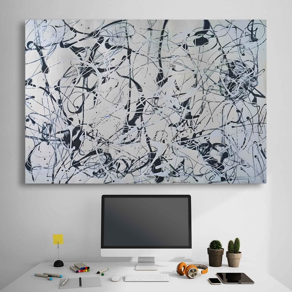 Classic Jackson Drip Wall Art - Image 5