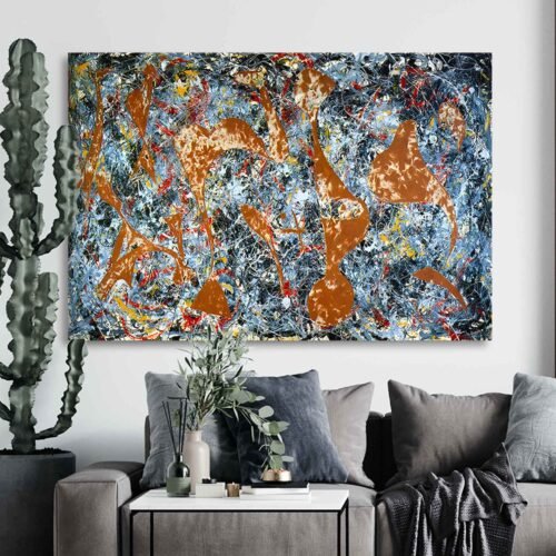 Out of the Web by Jackson Pollock - Abstract Wall Art Prints