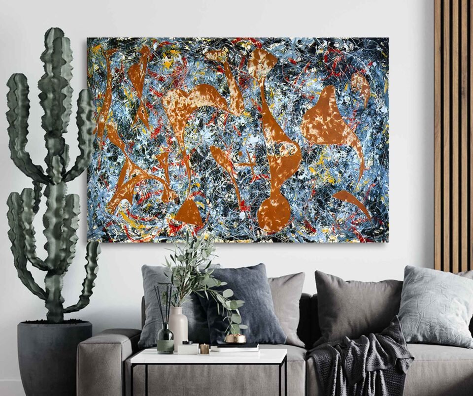 Out of the Web by Jackson Pollock - Abstract Wall Art Prints