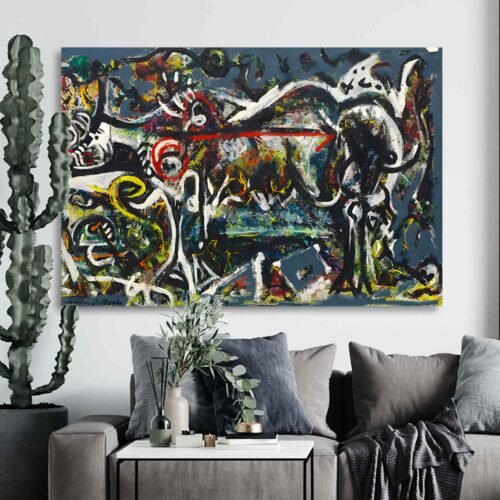 The She Wolf Artwork by Jackson Pollock - Abstract Art Print for Stylish Wall Decor