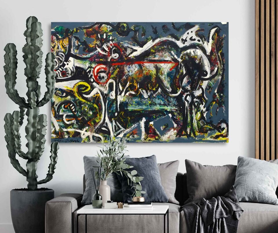 The She Wolf Artwork by Jackson Pollock - Abstract Art Print for Stylish Wall Decor